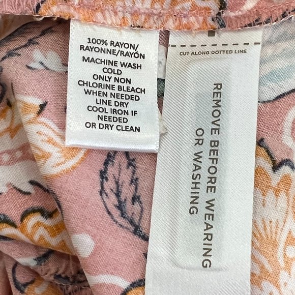 LOFT Floral Mini Dress in Pink and Yellow - Picture 7 of 7